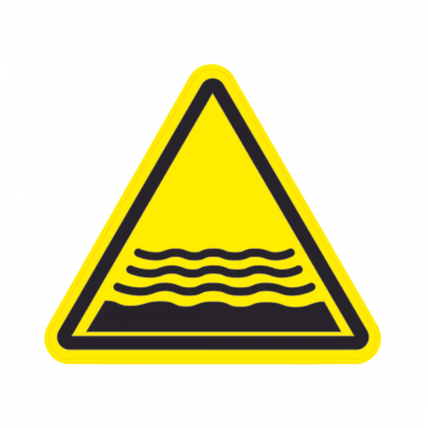 Panneau Triangle DIBOND Danger Ruisseau TRI-DIB147